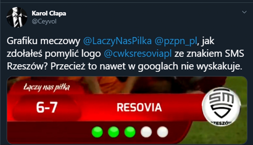 LOGO Resovii podczas rzutów karnych w barażach... :D